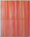 Farblauf rot, pinkAcryl auf Baumwolle130 x 100 cm